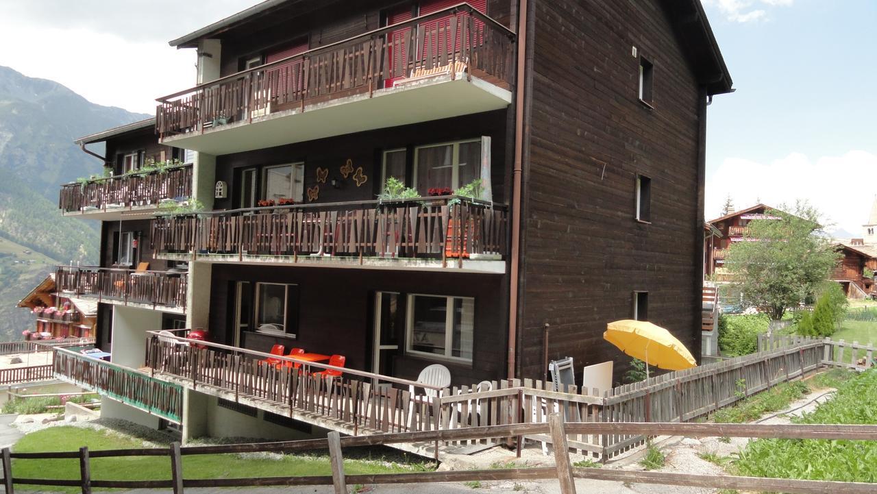 Apartamento Haus Silberblick Anrig Grächen Exterior foto
